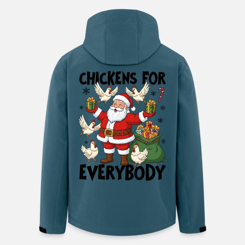 Chickens for Everybody - Recycelte Männer Softshell-Jacke von Stanley/Stella - Dunkles Petrol