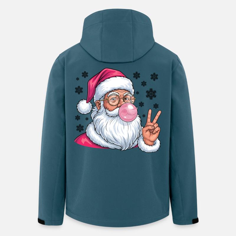 Weihnachtsmann Bubble Gum - Recycelte Männer Softshell-Jacke von Stanley/Stella - Dunkles Petrol