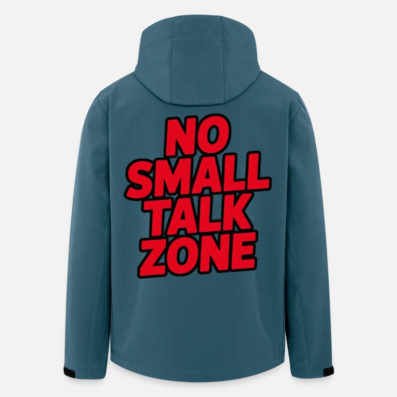 Pas de zone de bavardage - Veste softshell homme en polyester recyclé Stanley/Stella - bleu pétrole foncé