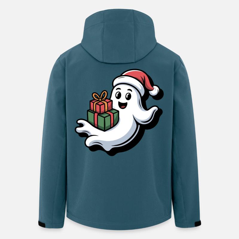 Weihnachtsgeist mit Geschenken - Recycelte Männer Softshell-Jacke von Stanley/Stella - Dunkles Petrol