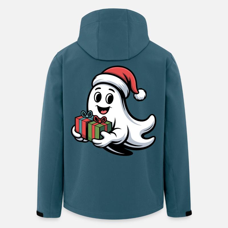 Weihnachtsgeist mit Geschenken - Recycelte Männer Softshell-Jacke von Stanley/Stella - Dunkles Petrol