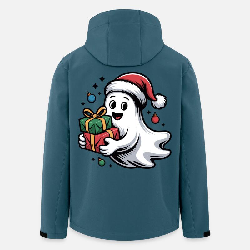 Weihnachtsgeist mit Geschenken - Recycelte Männer Softshell-Jacke von Stanley/Stella - Dunkles Petrol