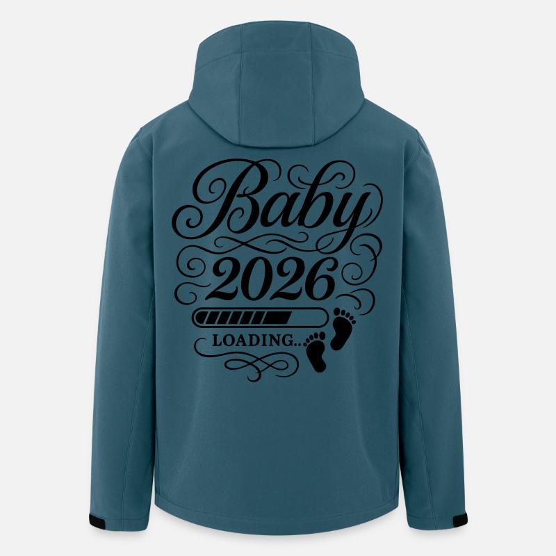Baby 2026 Loading - Recycelte Männer Softshell-Jacke von Stanley/Stella - Dunkles Petrol