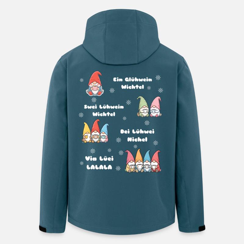 Christmas Gnome Mulled Wine - Men’s Recycled Softshell Jacket by Stanley/Stella - stargazer