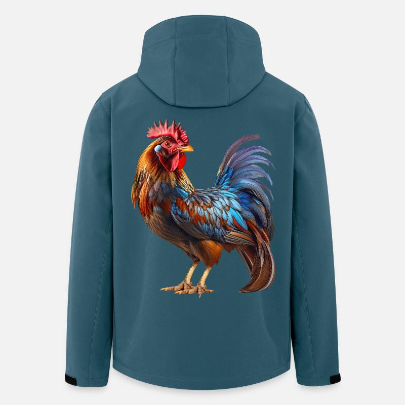 Hahn - Recycelte Männer Softshell-Jacke von Stanley/Stella - Dunkles Petrol