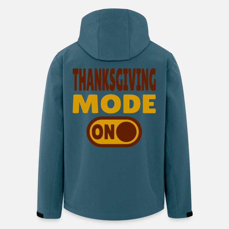 Thanksgiving Mode ON - Recycelte Männer Softshell-Jacke von Stanley/Stella - Dunkles Petrol