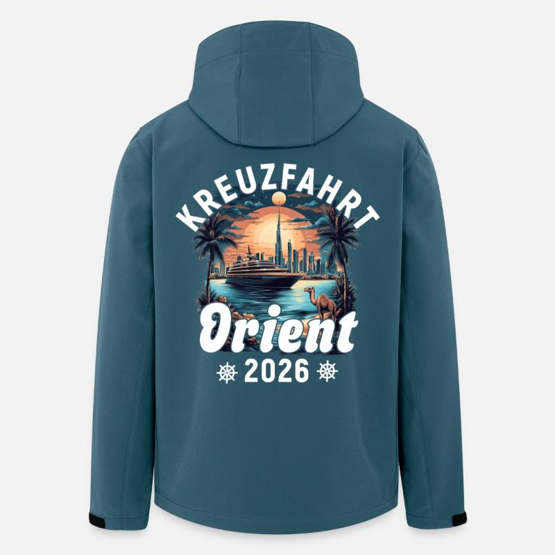Orient Kreuzfahrt 2026 - Recycelte Männer Softshell-Jacke von Stanley/Stella - Dunkles Petrol