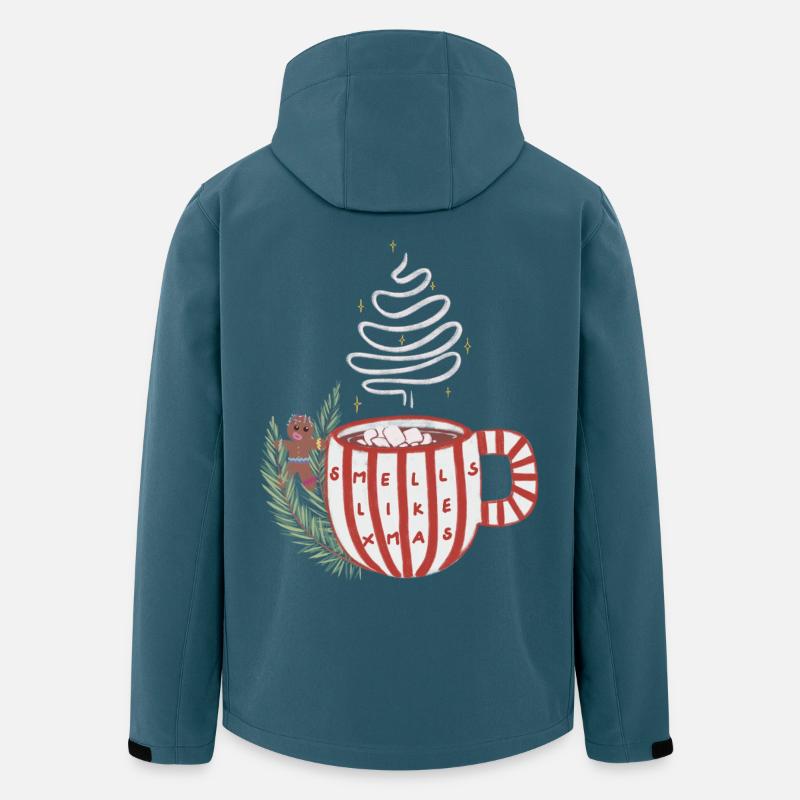 X-mas - Recycelte Männer Softshell-Jacke von Stanley/Stella - Dunkles Petrol