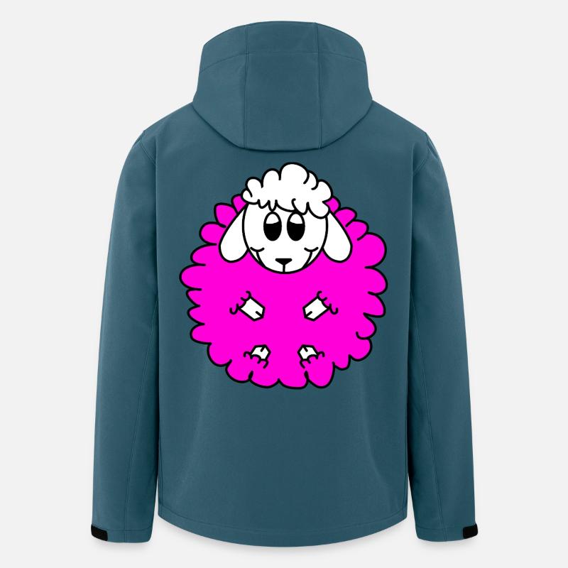 Merinoschaf - Recycelte Männer Softshell-Jacke von Stanley/Stella - Dunkles Petrol