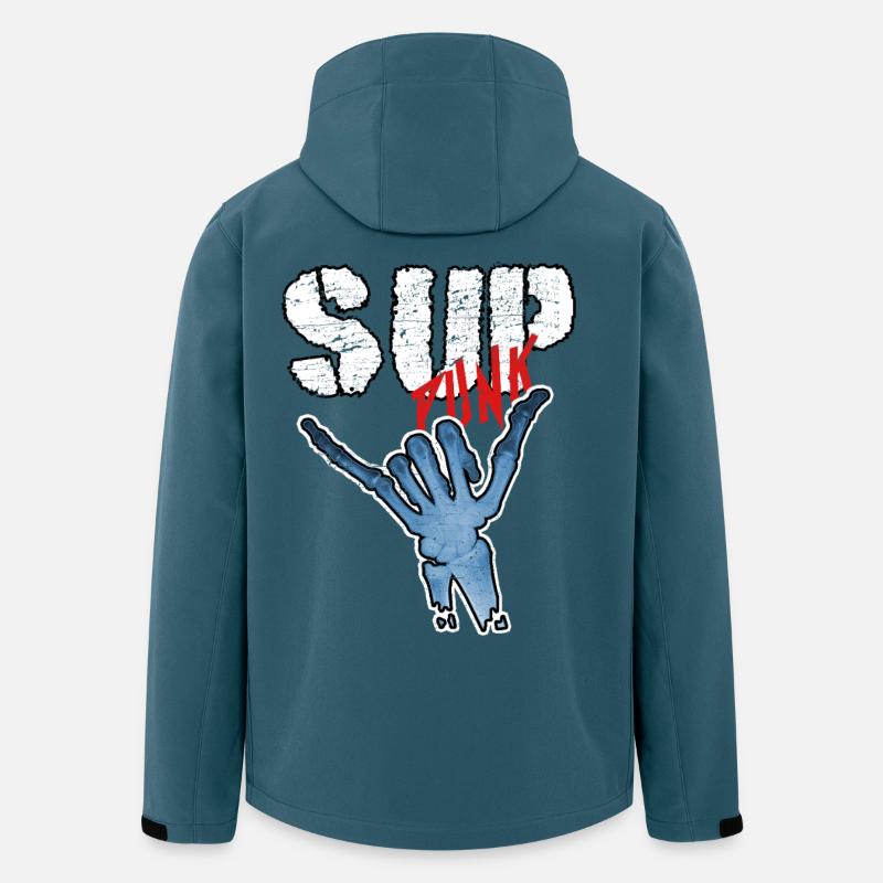 SUP - Recycelte Männer Softshell-Jacke von Stanley/Stella - Dunkles Petrol