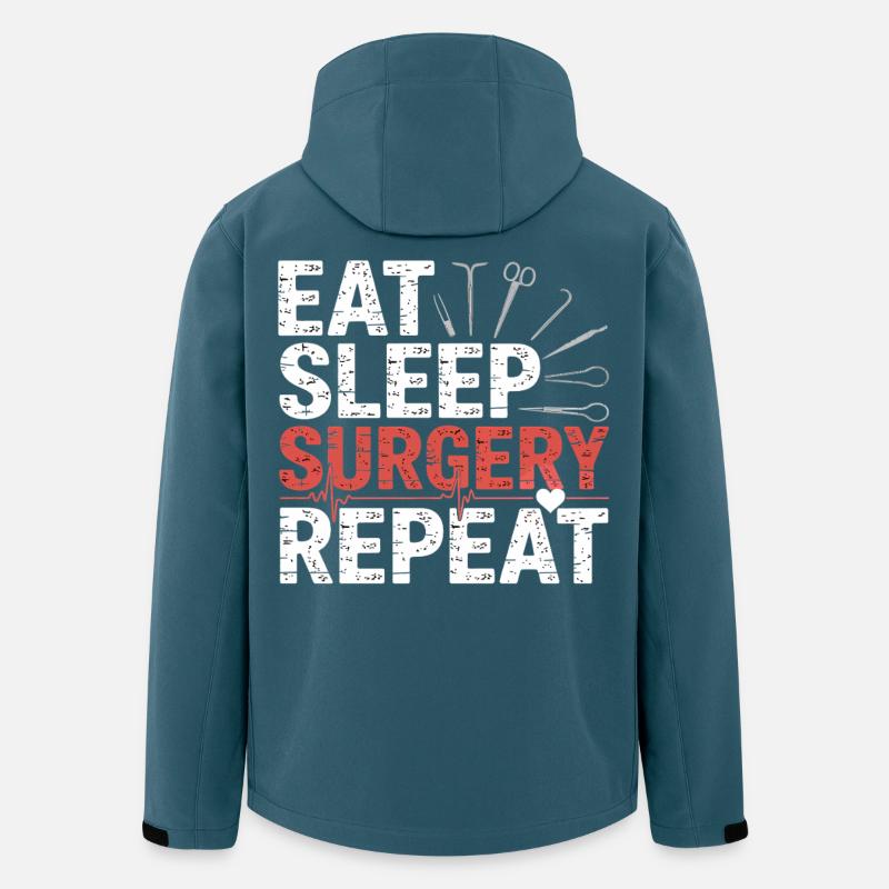 Eat Sleep Surgery Repeat - Men’s Recycled Softshell Jacket by Stanley/Stella - stargazer
