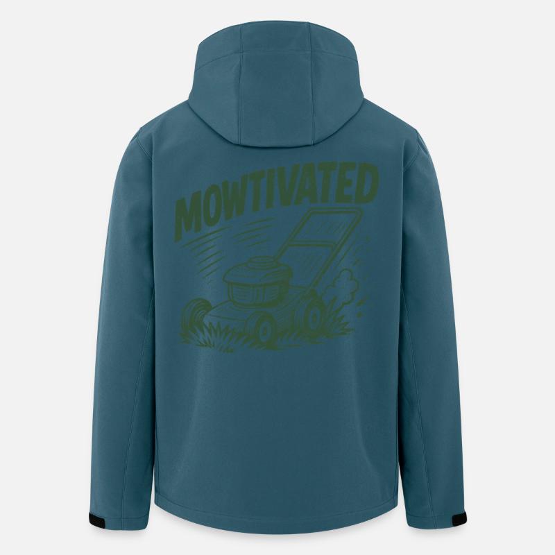 Mowtivated - Recycelte Männer Softshell-Jacke von Stanley/Stella - Dunkles Petrol