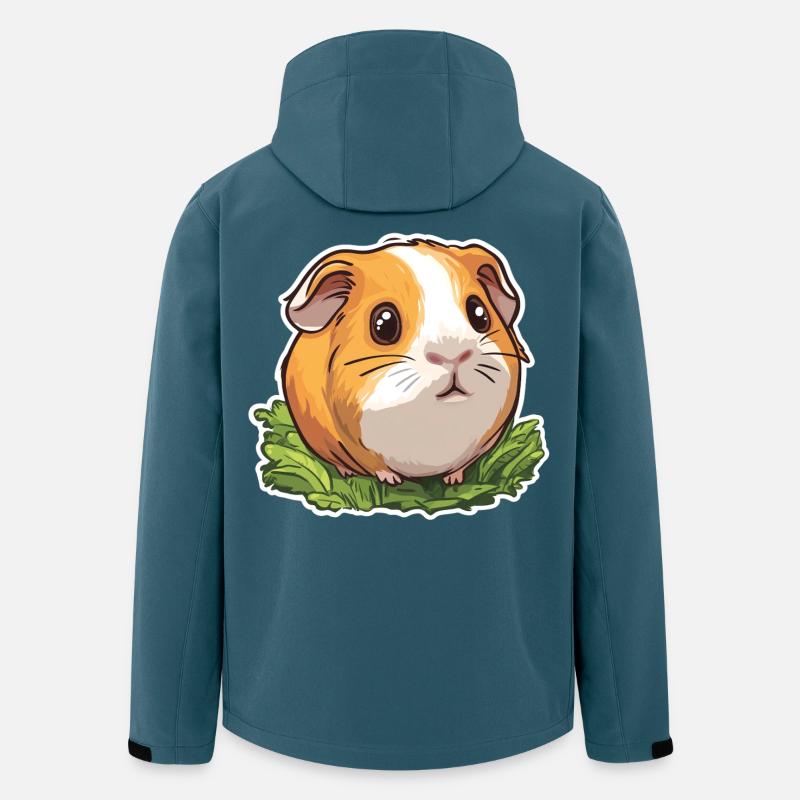 Meerschweinchen - Recycelte Männer Softshell-Jacke von Stanley/Stella - Dunkles Petrol