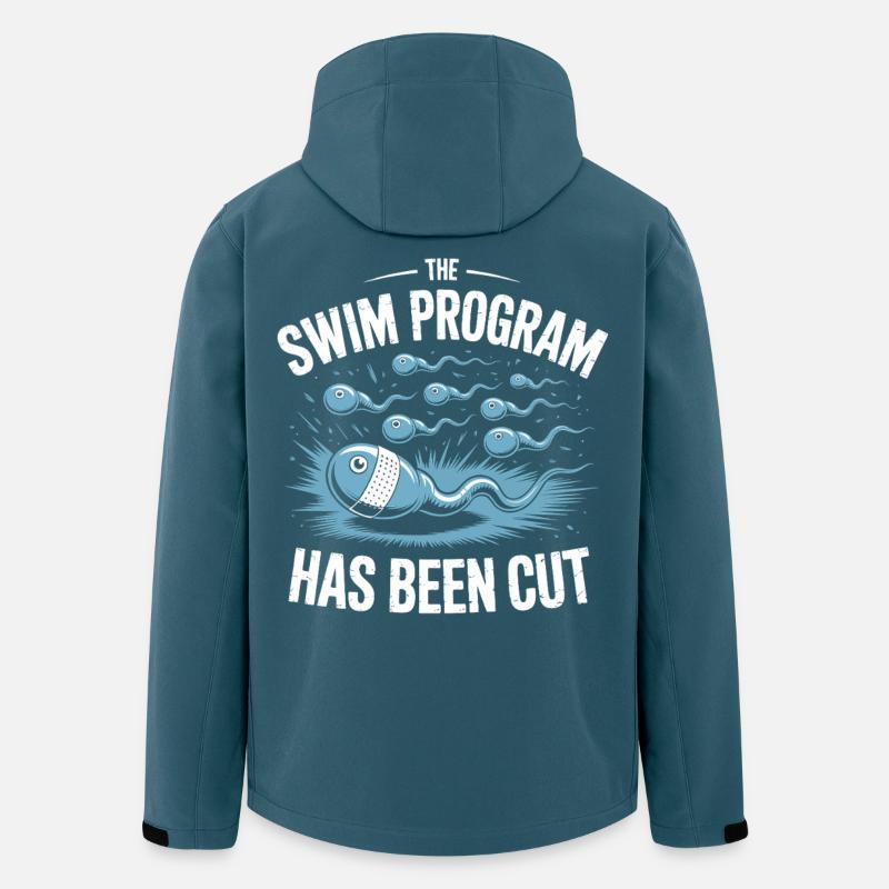 Le programme de natation est terminé - Veste softshell homme en polyester recyclé Stanley/Stella - bleu pétrole foncé