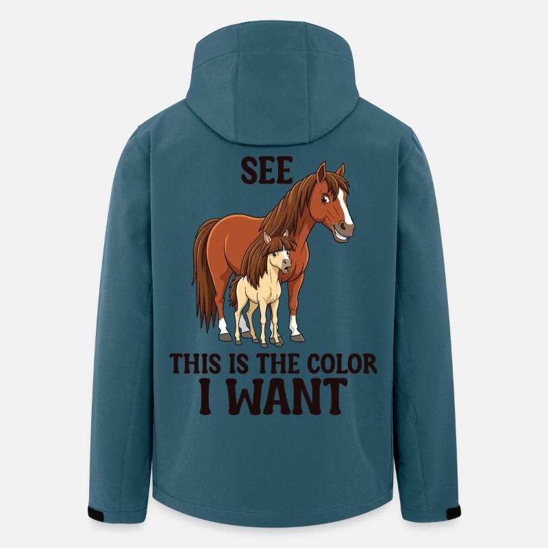 Humor Reiter Reiten - Recycelte Männer Softshell-Jacke von Stanley/Stella - Dunkles Petrol