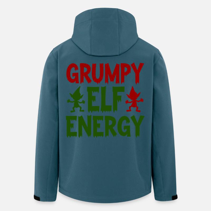 Grumpy Elf Energy Mürrischer Wichtel - Recycelte Männer Softshell-Jacke von Stanley/Stella - Dunkles Petrol