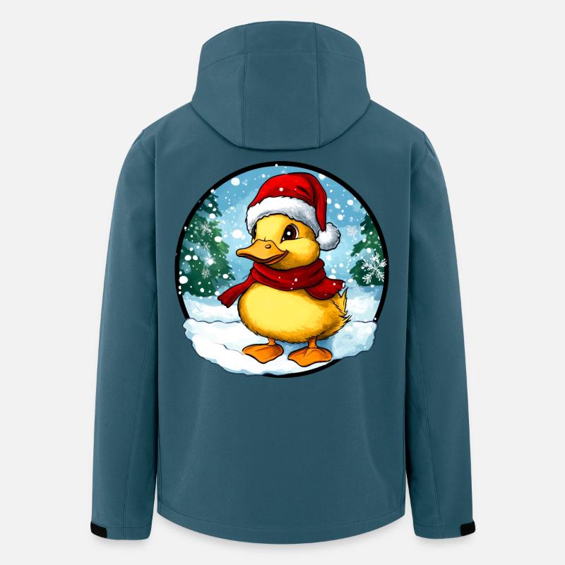 Weihnachtsmann Entchen - Recycelte Männer Softshell-Jacke von Stanley/Stella - Dunkles Petrol