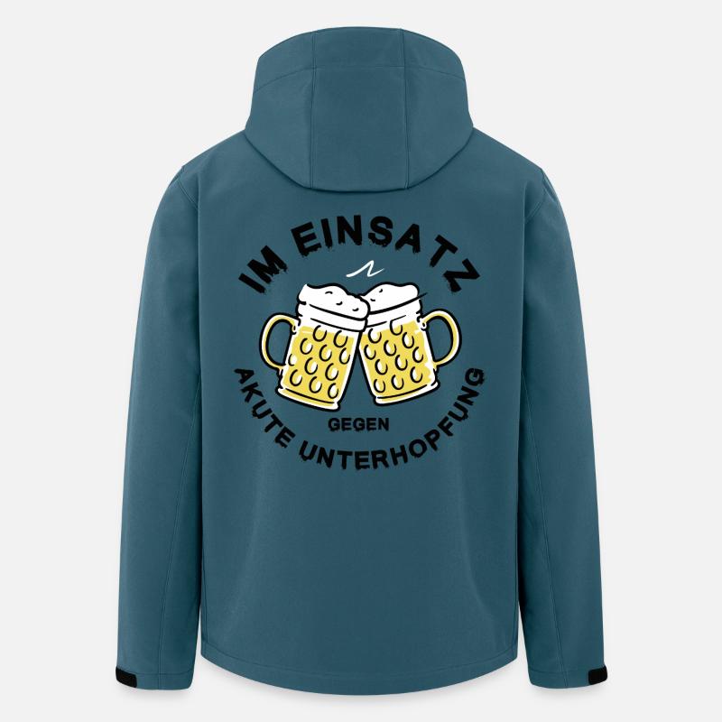 Underhopping Deployment – Regulars' Table Beer Saying - Men’s Recycled Softshell Jacket by Stanley/Stella - stargazer