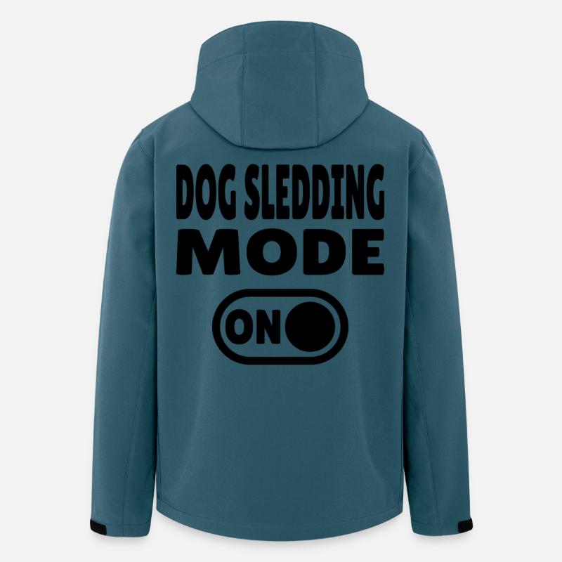 Dog Sledding Mode ON - Schlittenhund - Recycelte Männer Softshell-Jacke von Stanley/Stella - Dunkles Petrol