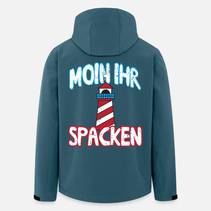 Moin ihr Spacken - Recycelte Männer Softshell-Jacke von Stanley/Stella - Dunkles Petrol