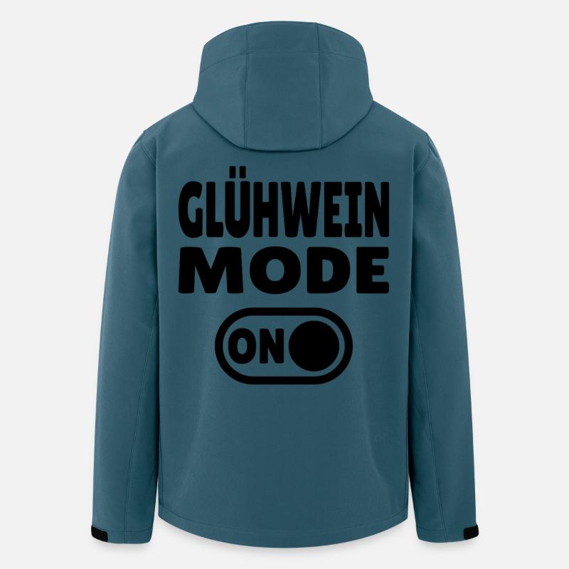 Glühwein Mode ON - Recycelte Männer Softshell-Jacke von Stanley/Stella - Dunkles Petrol