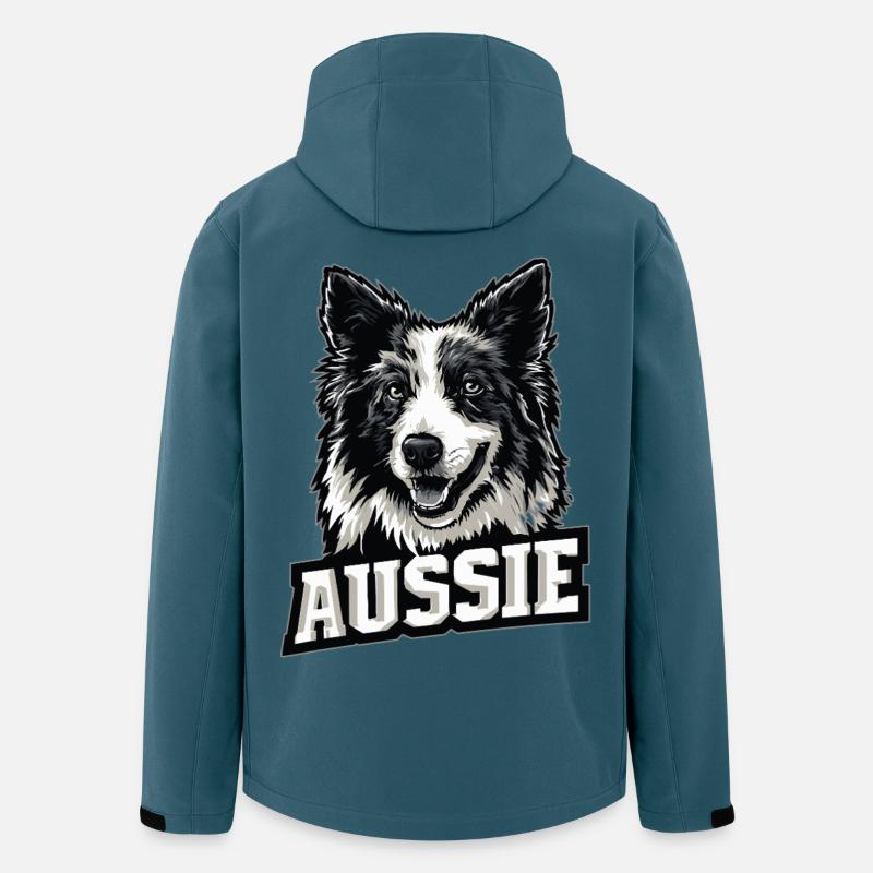 Australian Shepherd – Aussie Pride - Recycelte Männer Softshell-Jacke von Stanley/Stella - Dunkles Petrol