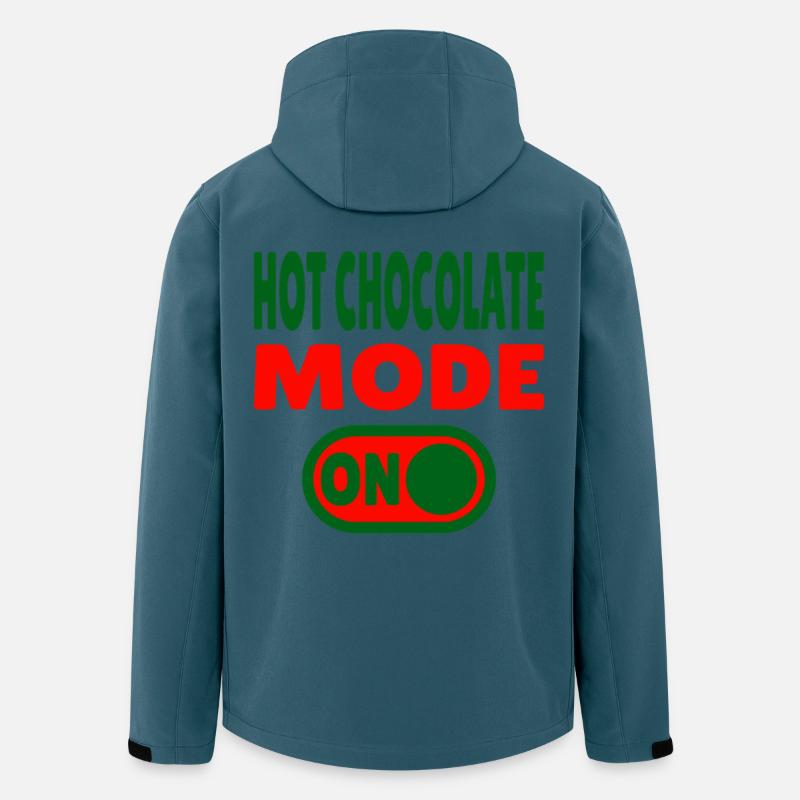 Hot Chocolate Mode ON  - Recycelte Männer Softshell-Jacke von Stanley/Stella - Dunkles Petrol