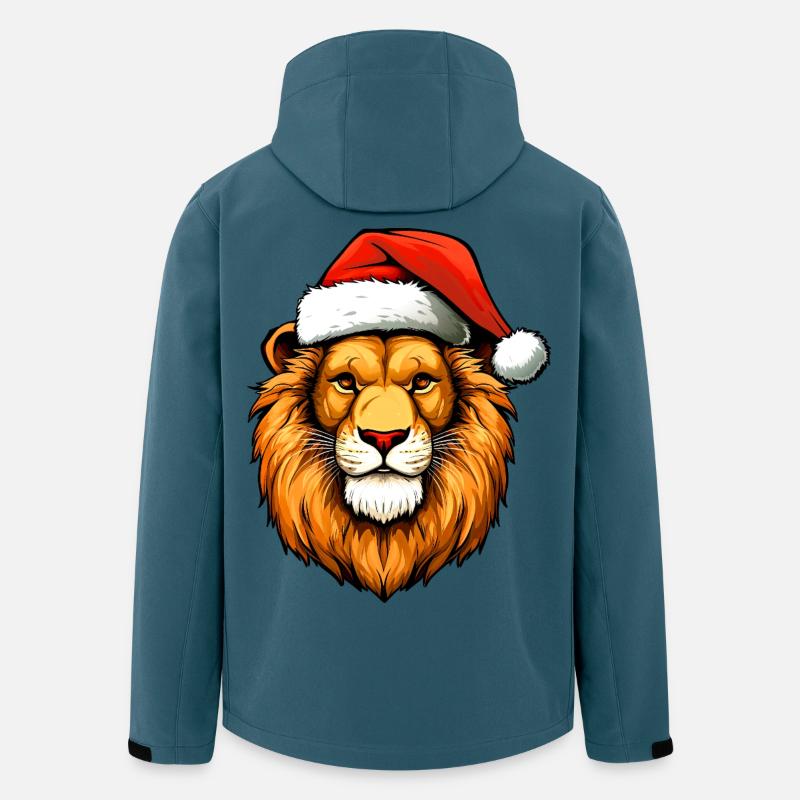 Löwen Weihnachten - Recycelte Männer Softshell-Jacke von Stanley/Stella - Dunkles Petrol