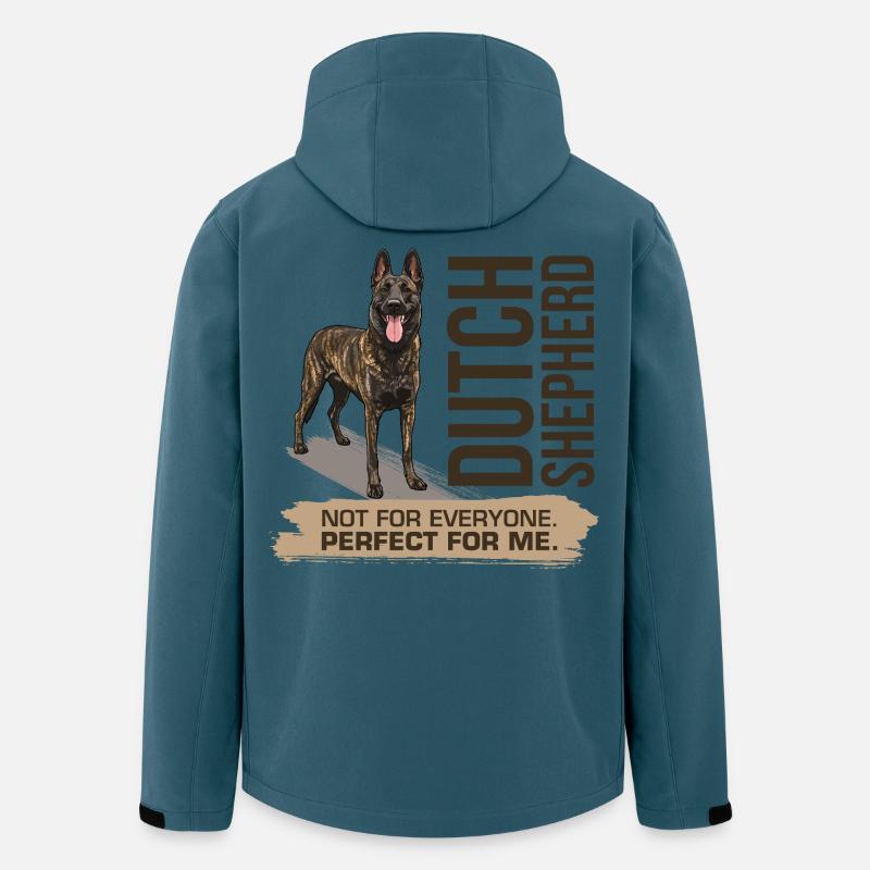 Dutch Shepherd – Dutchie - Recycelte Männer Softshell-Jacke von Stanley/Stella - Dunkles Petrol