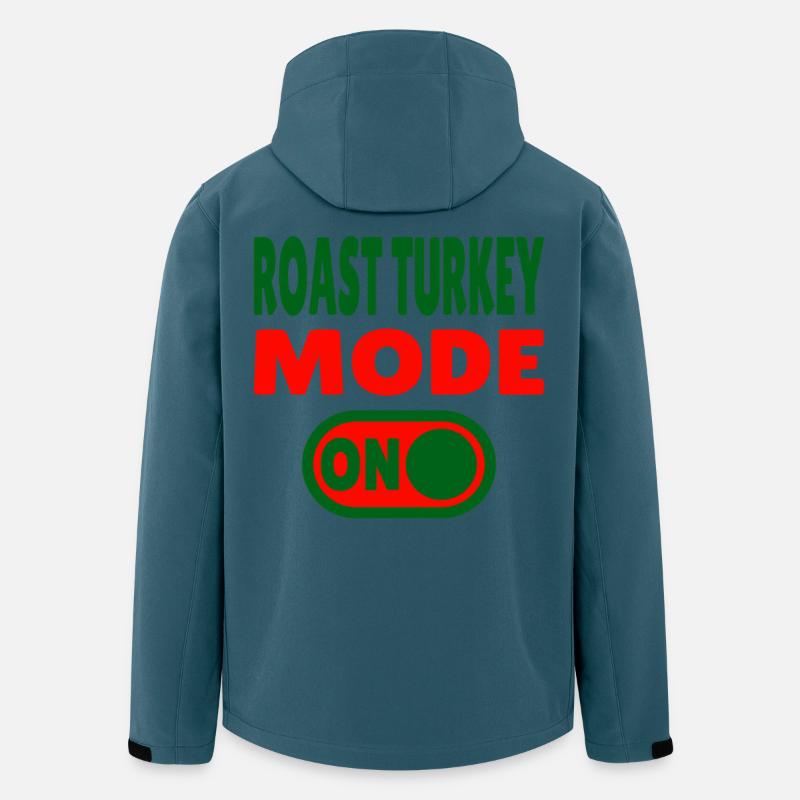 Roast Turkey Mode ON  - Recycelte Männer Softshell-Jacke von Stanley/Stella - Dunkles Petrol