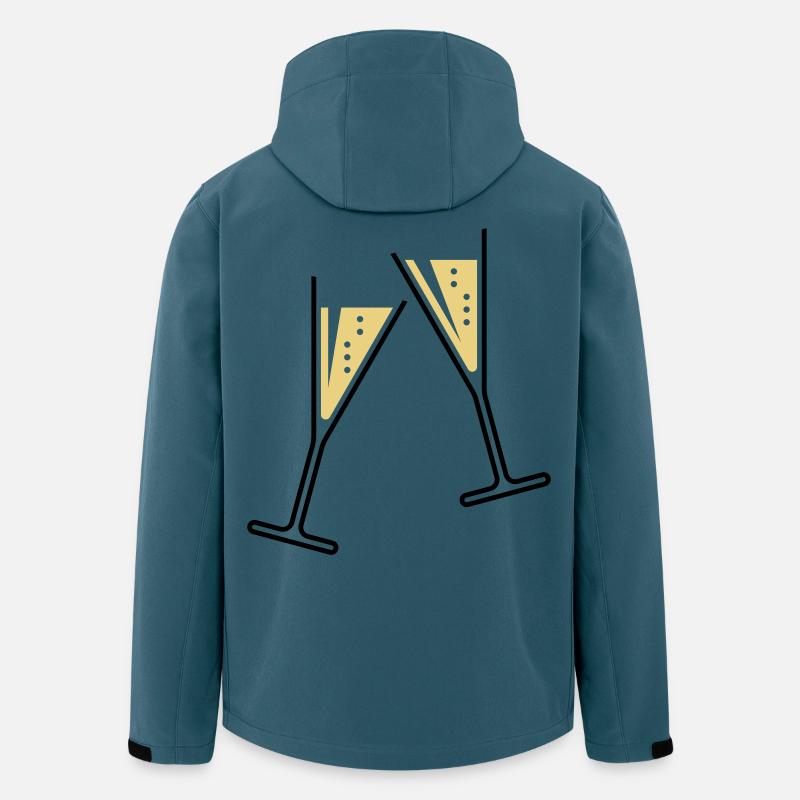 2 Sektgläser (Sekt / Trichter / Offen / 2C) - Veste softshell homme en polyester recyclé Stanley/Stella - bleu pétrole foncé