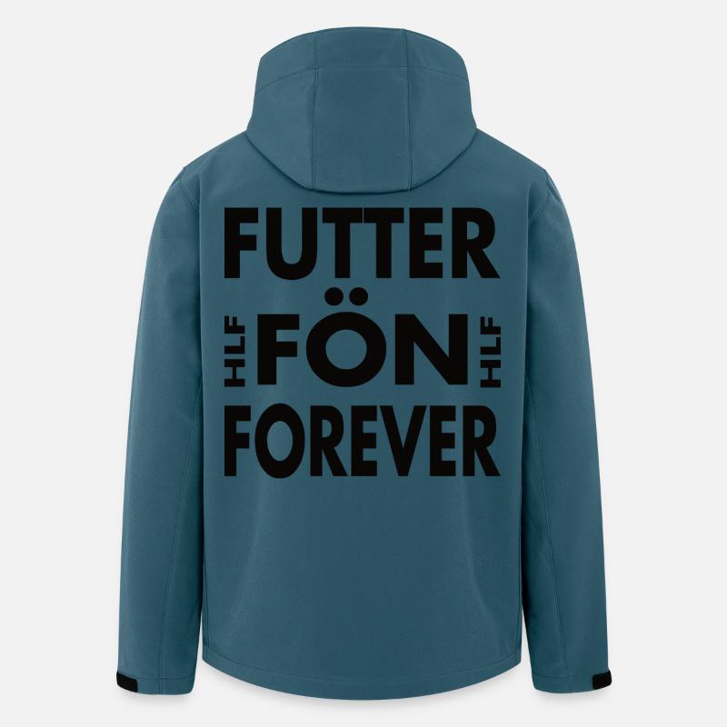 Futterfön - Heißluftfritteuse Für immer - Recycelte Männer Softshell-Jacke von Stanley/Stella - Dunkles Petrol