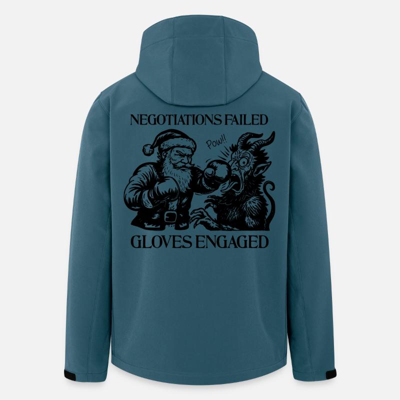 Verhandlungen scheiterten, Handschuhe angegriffen - Recycelte Männer Softshell-Jacke von Stanley/Stella - Dunkles Petrol