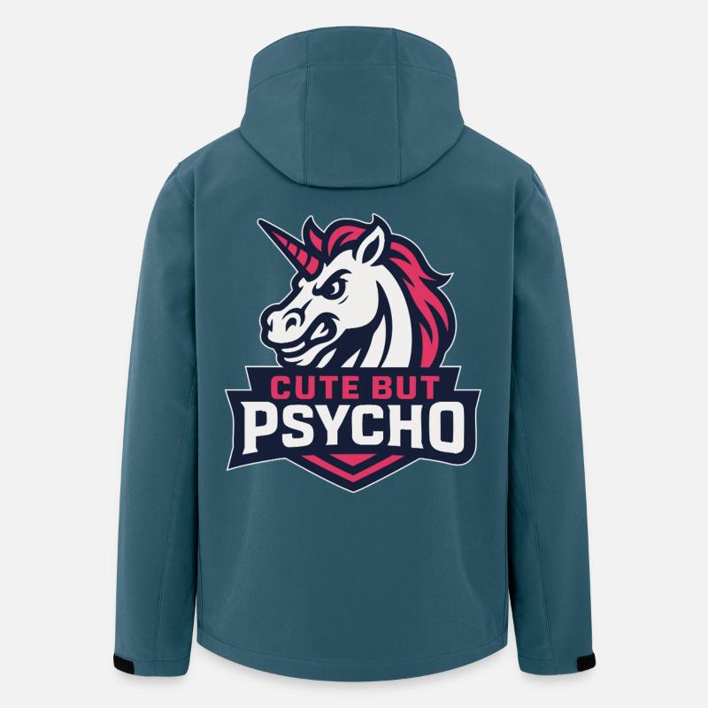 Freches Einhorn mit Spruch - Recycelte Männer Softshell-Jacke von Stanley/Stella - Dunkles Petrol