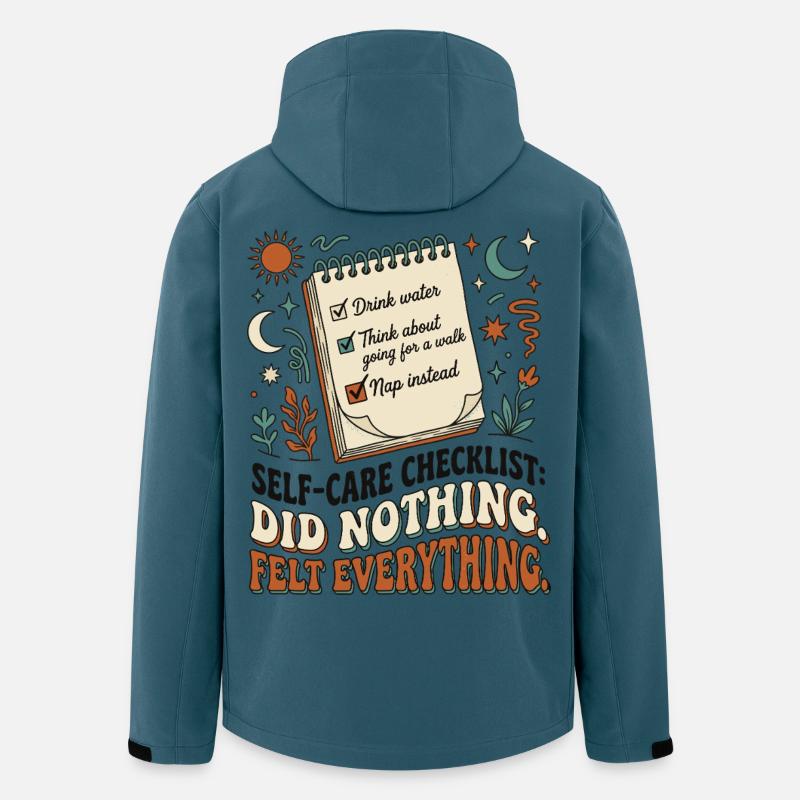 Self-Care Checklist - Recycelte Männer Softshell-Jacke von Stanley/Stella - Dunkles Petrol
