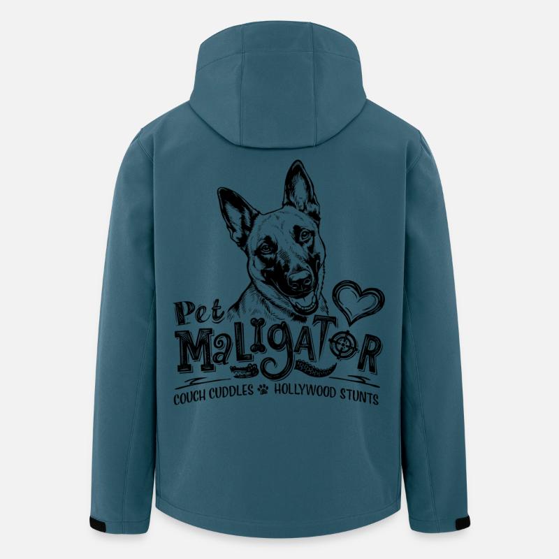 Belgischer Malinois – Haustier-Maligator - Recycelte Männer Softshell-Jacke von Stanley/Stella - Dunkles Petrol