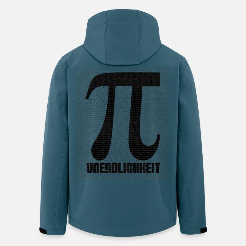 Pi Sign from Number Pattern - Men’s Recycled Softshell Jacket by Stanley/Stella - stargazer