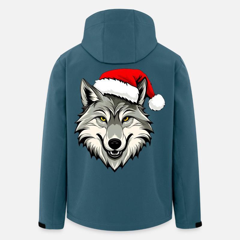 Weihnachten Wolf - Recycelte Männer Softshell-Jacke von Stanley/Stella - Dunkles Petrol
