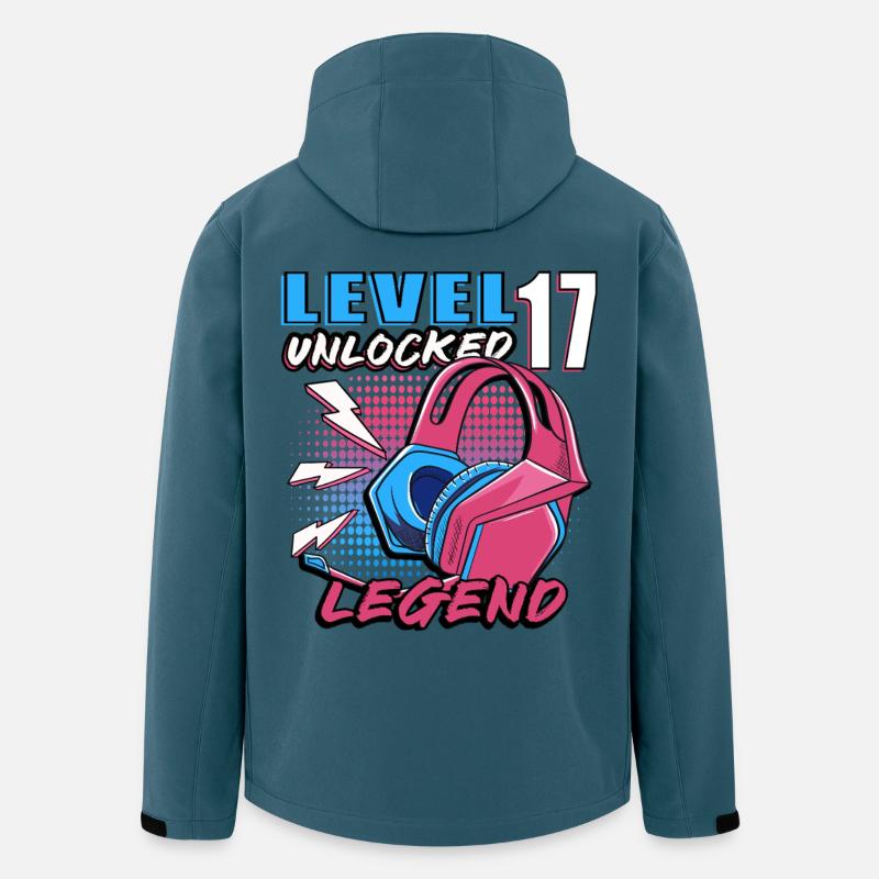 Level 17 Legend Kopfhörer - Recycelte Männer Softshell-Jacke von Stanley/Stella - Dunkles Petrol