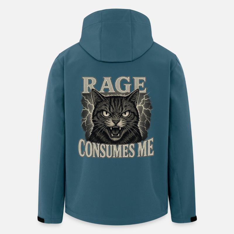 Rage Consumes Me - Recycelte Männer Softshell-Jacke von Stanley/Stella - Dunkles Petrol