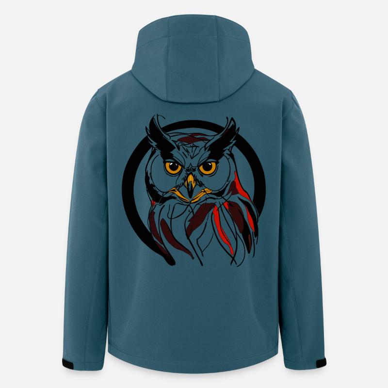 Nacht-Eule - Recycelte Männer Softshell-Jacke von Stanley/Stella - Dunkles Petrol