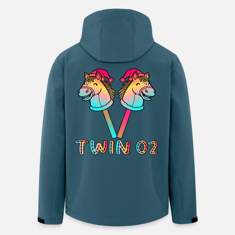 Christmas Twin 02 Hobby-Futter - Recycelte Männer Softshell-Jacke von Stanley/Stella - Dunkles Petrol