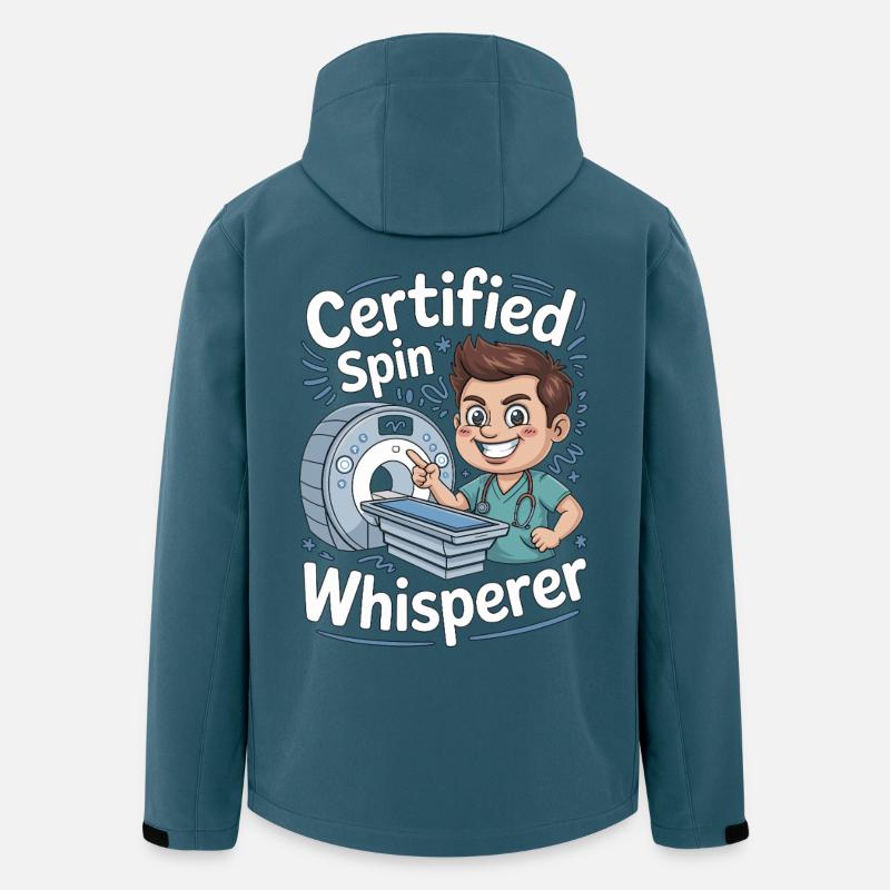 MRI Tech Certified Spin Whisperer Radiographer - Recycelte Männer Softshell-Jacke von Stanley/Stella - Dunkles Petrol