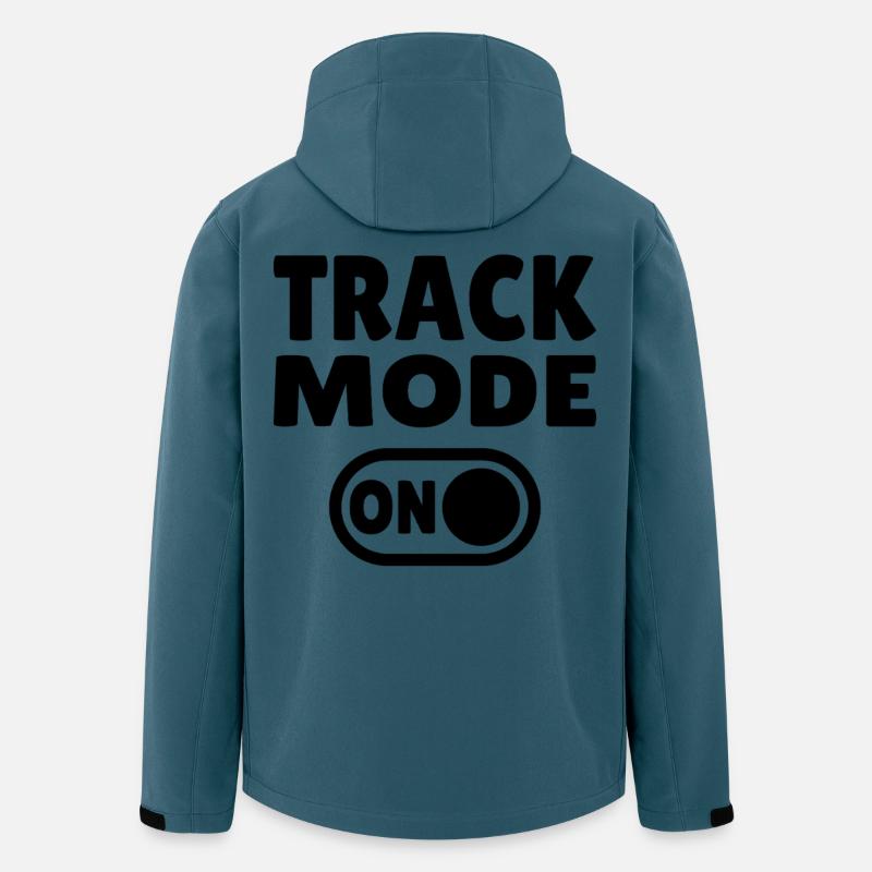 Track Mode On – Fokus auf Geschwindigkeit - Recycelte Männer Softshell-Jacke von Stanley/Stella - Dunkles Petrol
