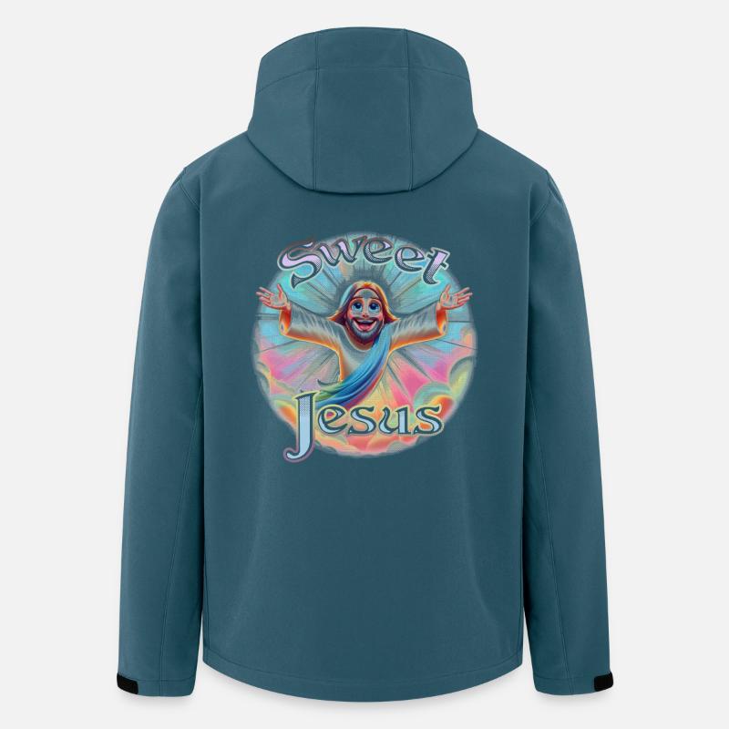 Süßer Jesus - Recycelte Männer Softshell-Jacke von Stanley/Stella - Dunkles Petrol