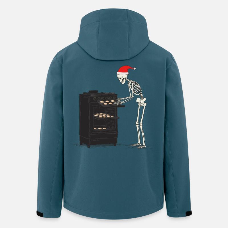 Skelett backt Cookies - Recycelte Männer Softshell-Jacke von Stanley/Stella - Dunkles Petrol