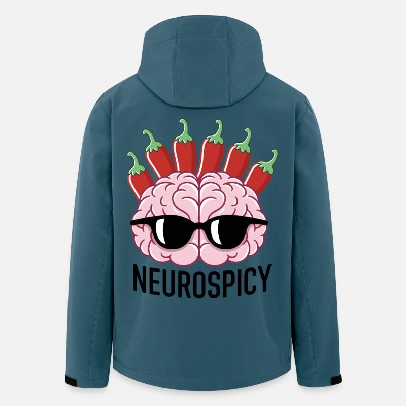 Pepper Brain mit Sonnenbrille - Recycelte Männer Softshell-Jacke von Stanley/Stella - Dunkles Petrol
