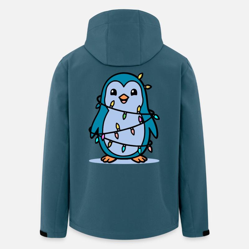 Weihnachten Pinguin - Recycelte Männer Softshell-Jacke von Stanley/Stella - Dunkles Petrol