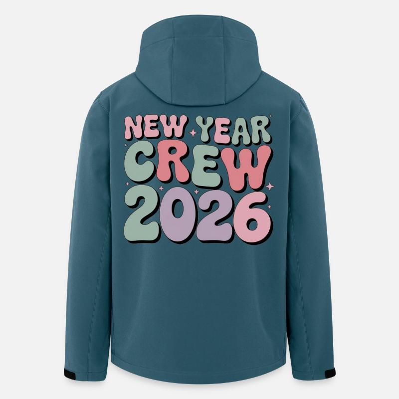 2026 New Year Crew  - Recycelte Männer Softshell-Jacke von Stanley/Stella - Dunkles Petrol