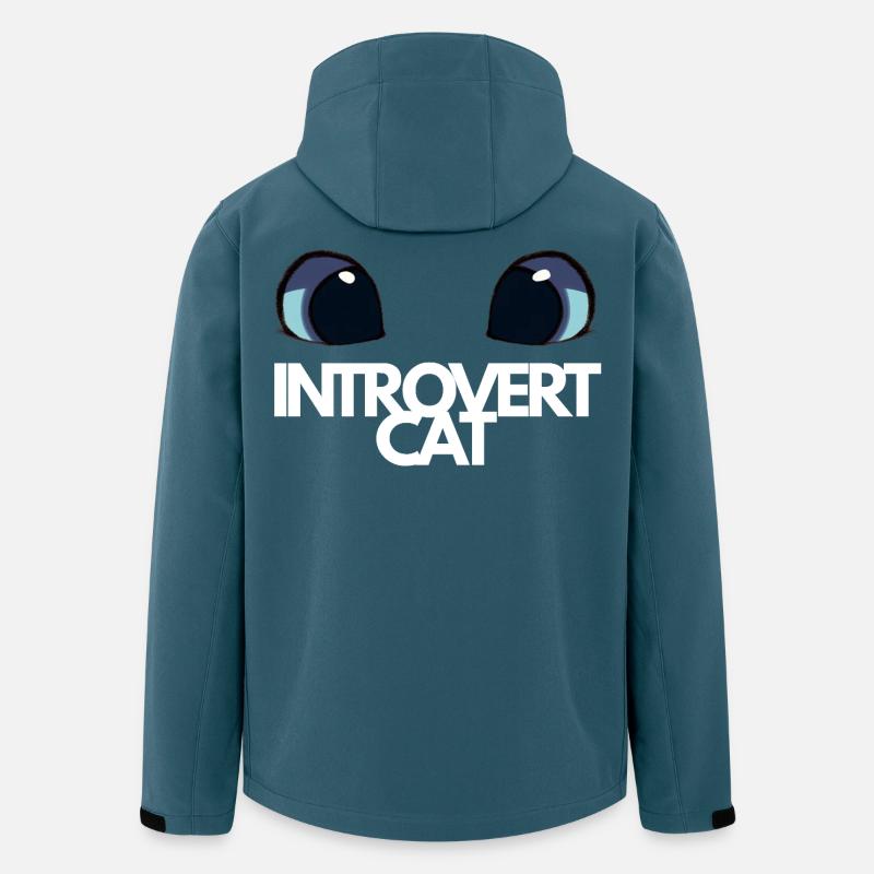 Introvert Cat Blue Eyes - Men’s Recycled Softshell Jacket by Stanley/Stella - stargazer